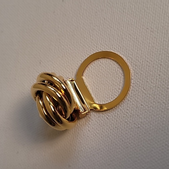 Vintage Anne Klein Gold Tone Scarf Clip - Picture 3 of 6